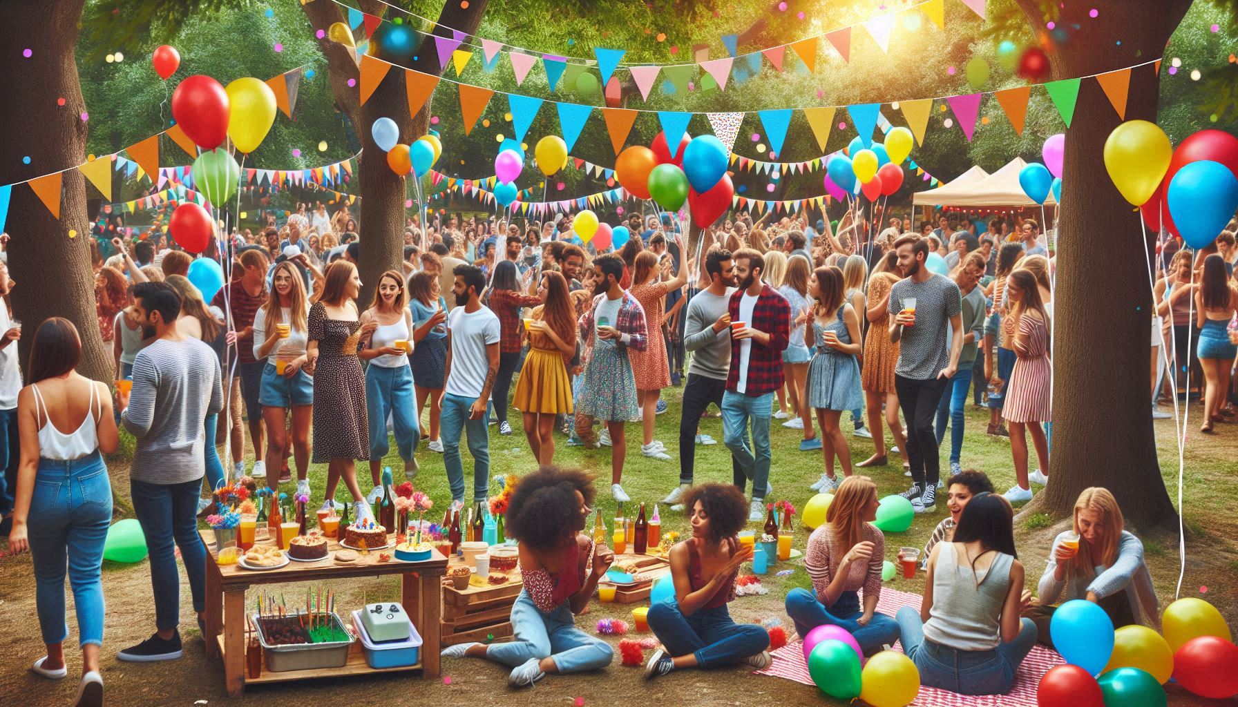 Fest mit Menschen